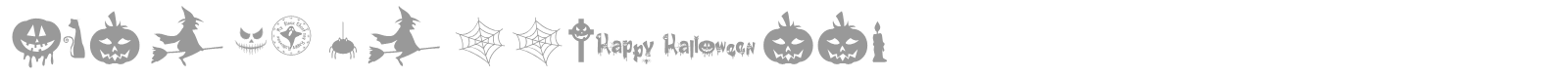 Freaky Halloween font preview